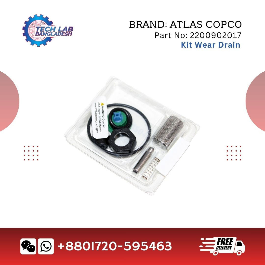 Atlas Copco Drain Wear Kit / Condensate Drain Repair Kit (Part No. 2200902017)