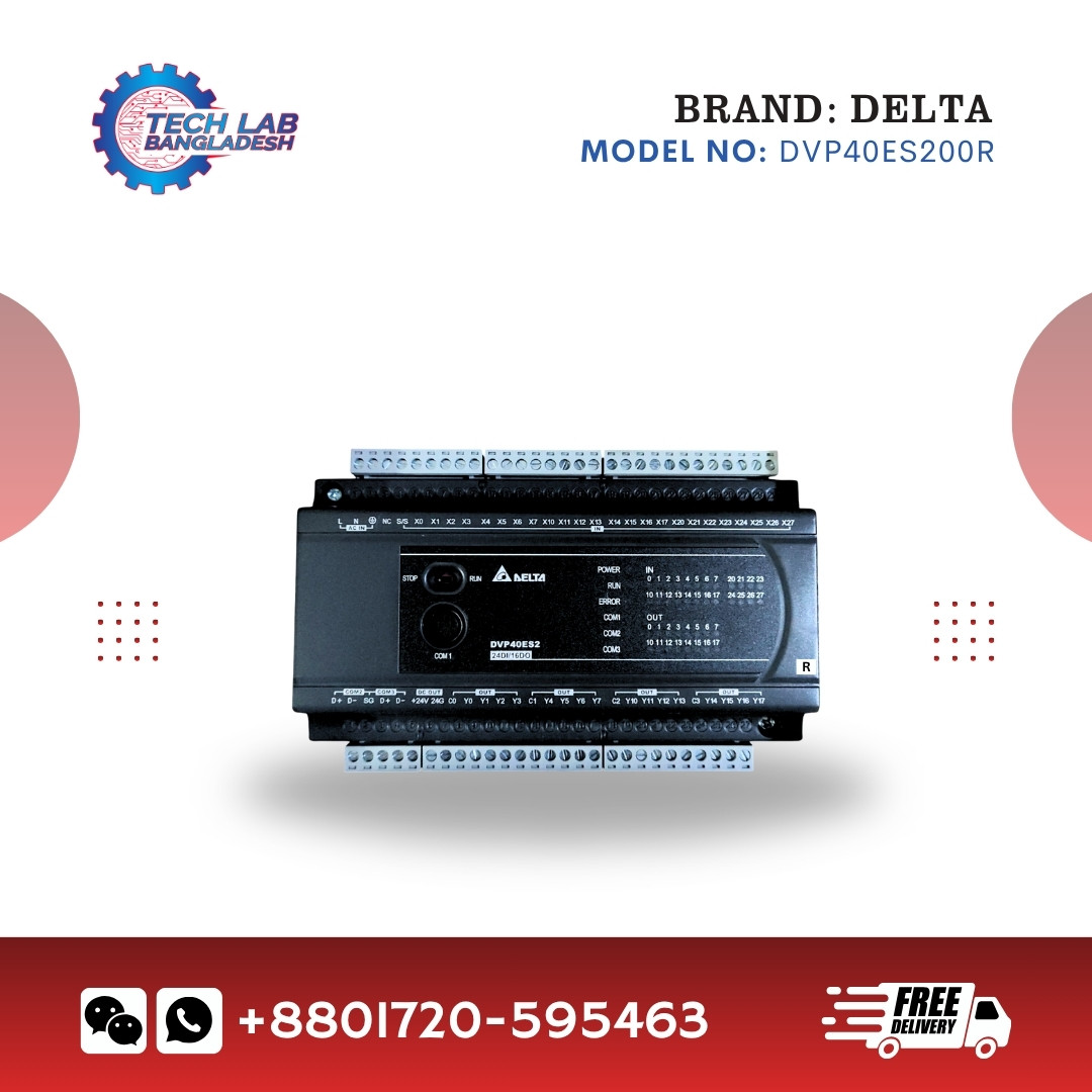 Delta DVP40ES200R PLC | 40 I/O ES2 Series Relay Output Controller