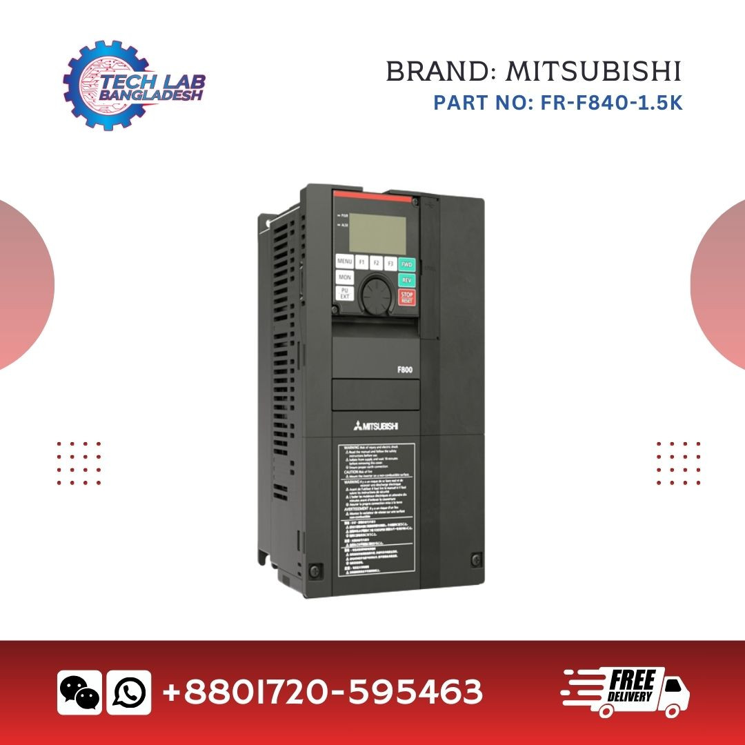Mitsubishi FR-F840-1.5K VFD | FR-F800 Series Inverter Drive (1.5 kW)