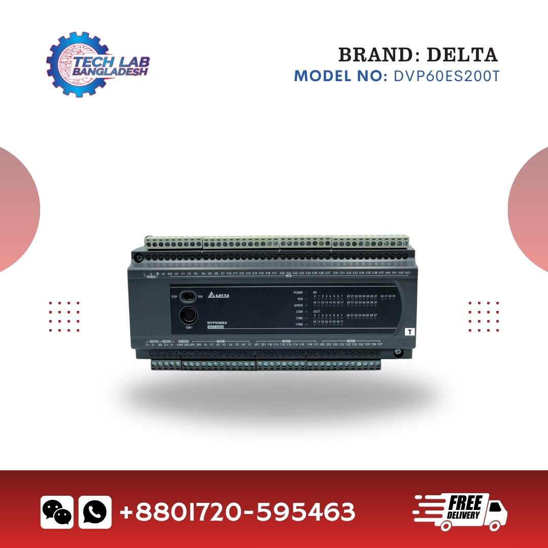 Delta DVP60ES200T PLC | 60 I/O Transistor Output ES2 Controller