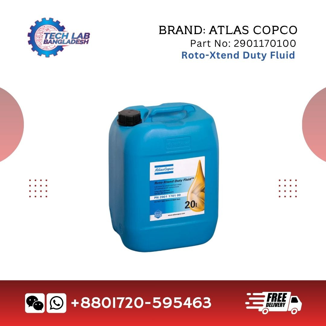 Atlas Copco OIL CAN 20L RS XD / Roto Synthetic Fluid Xtend Duty (Part No: 2901170100)