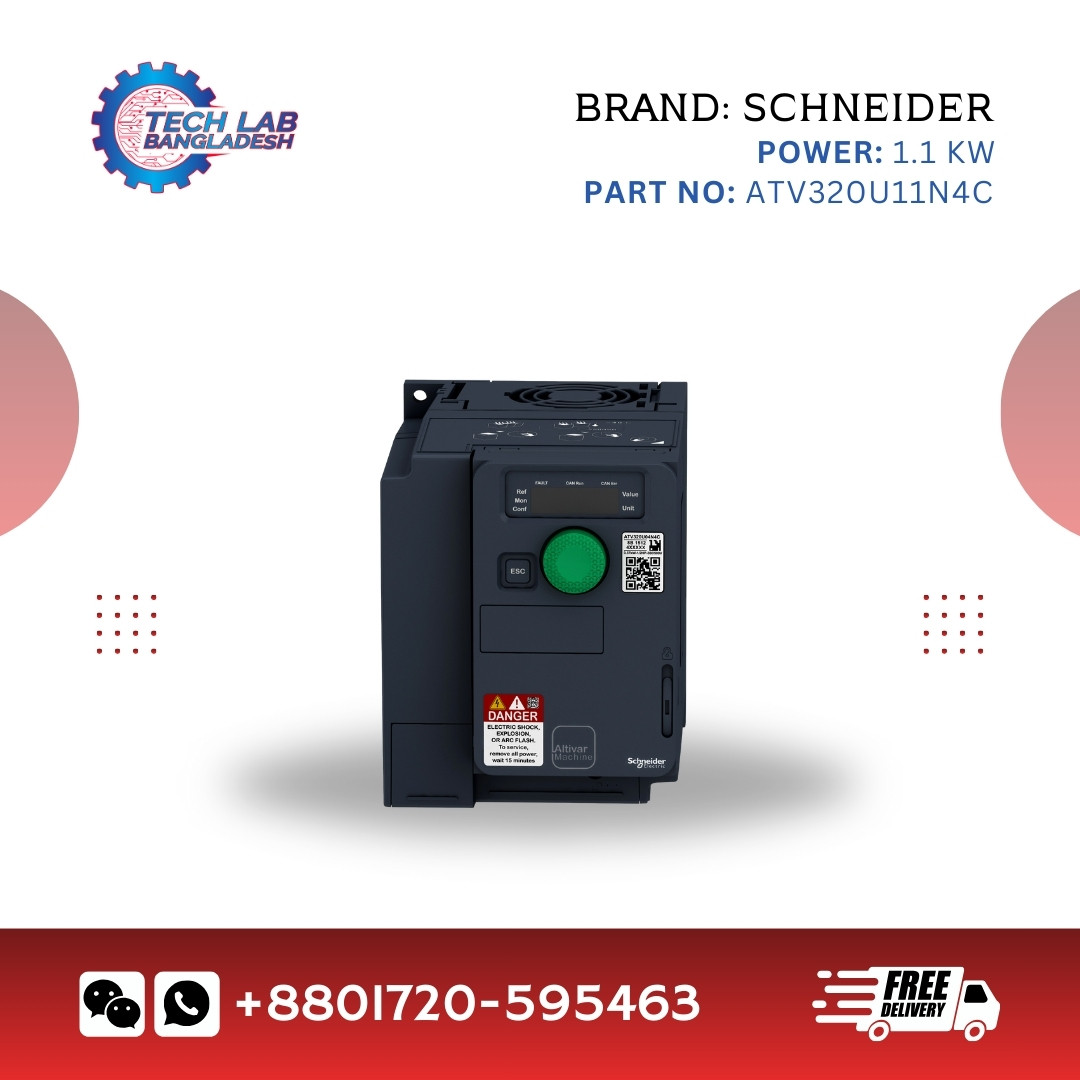Schneider Electric ATV320U11N4C Altivar Machine VFD – 1.1kW, 3 Phase, 380-500V, 50/60Hz