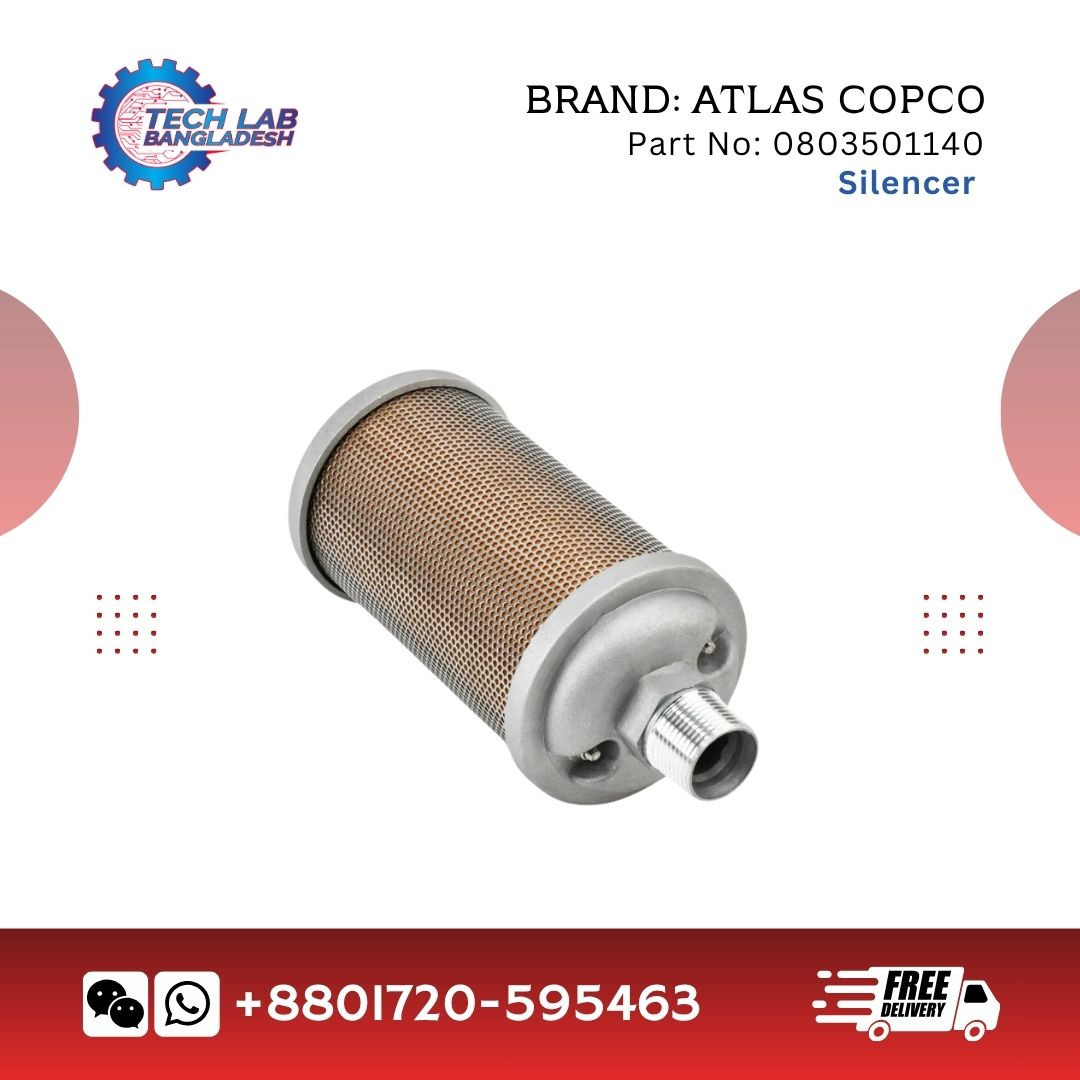 Atlas Copco Silencer / Sintered Filter (Part No. 0803501140)
