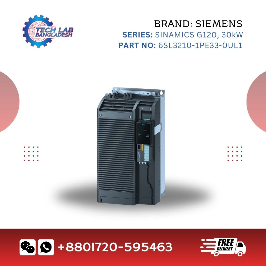 Siemens 6SL3210-1PE33-0UL1 SINAMICS G120 VFD – 30kW, 3 Phase, 400V