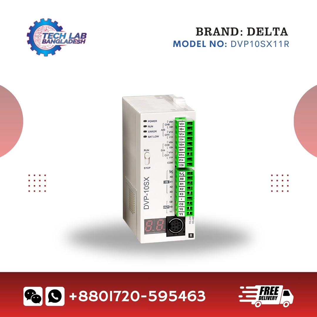 Delta DVP10SX11R PLC | SX Series Analog Relay Output Controlle
