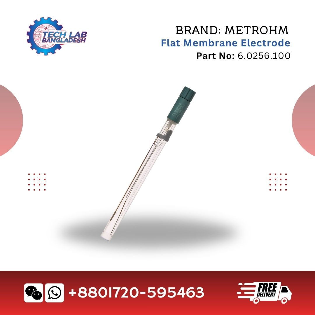 Metrohm Flat Membrane pH Electrode (Part No: 6.0256.100)