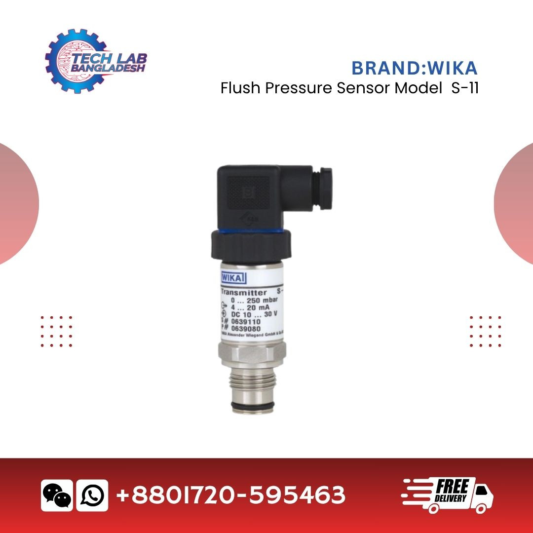 Flush pressure sensor For viscous and solids-containing media