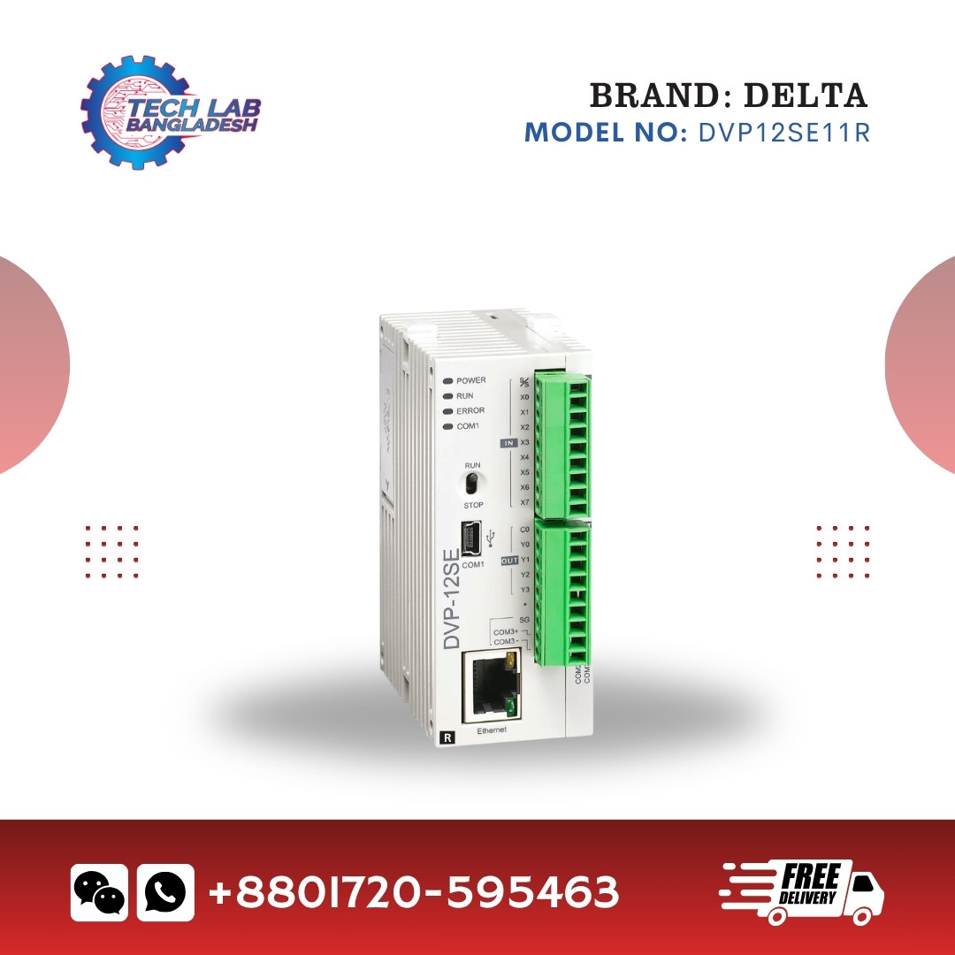 Delta DVP12SE11R PLC | Ethernet Relay Output SE Series Controller